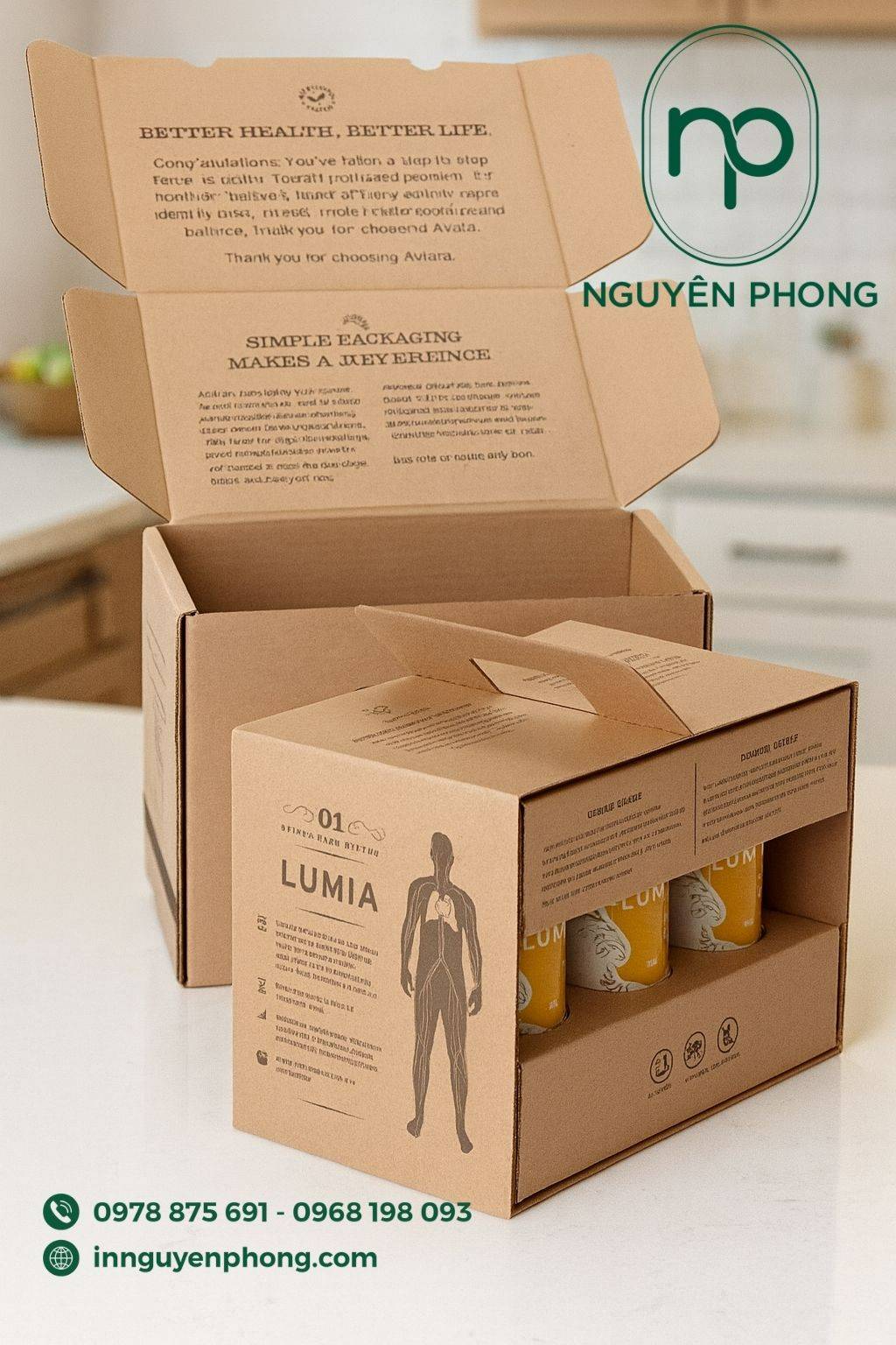 Mẫu in thùng carton đơn giản